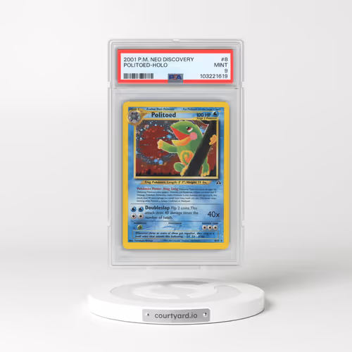 2001 Pokémon Neo Discovery #8 Politoed - Holo (PSA 9 MINT)