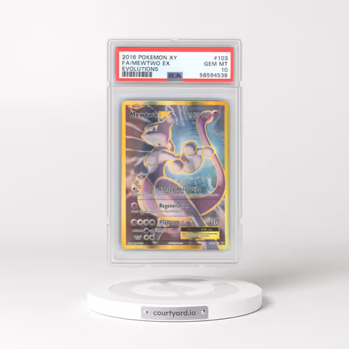 2016 Pokémon XY Evolutions #103 Mewtwo EX - Holo Full Art (PSA 10 GEM MINT)