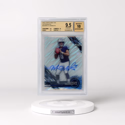 2015 Topps High Tek Autographs #8 Marcus Mariota (BGS 9.5 GEM MINT)