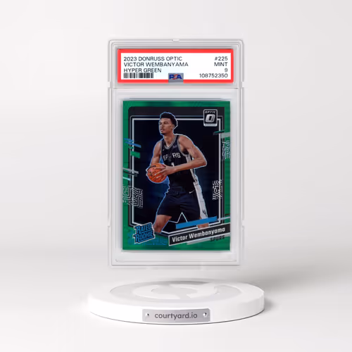 2023 Panini Donruss Optic #225 Victor Wembanyama - Hyper Green (PSA 9 MINT)
