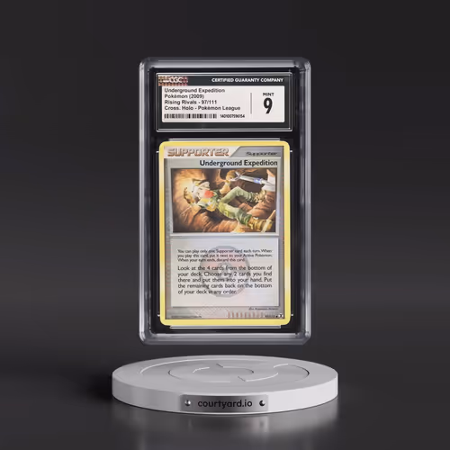 2009 Rising Rivals #97/111 Underground Expedition - Crosshatch Holo (Cross. Holo) Pokémon League (CG