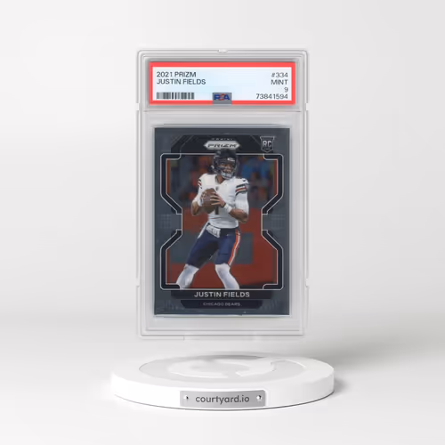 2021 Panini Prizm #334 Justin Fields (PSA 9 MINT)