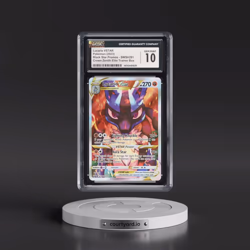 2017 Black Star Promos - Sword & Shield #SWSH291 Lucario VSTAR - Crown Zenith Elite Trainer Box (Hol