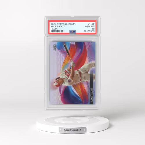 2024 Topps Chrome Helix #HX2 Mike Trout (PSA 10 GEM MINT)