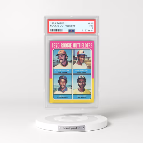1975 Topps #616 Rookie Outfielders (PSA 7 NM)