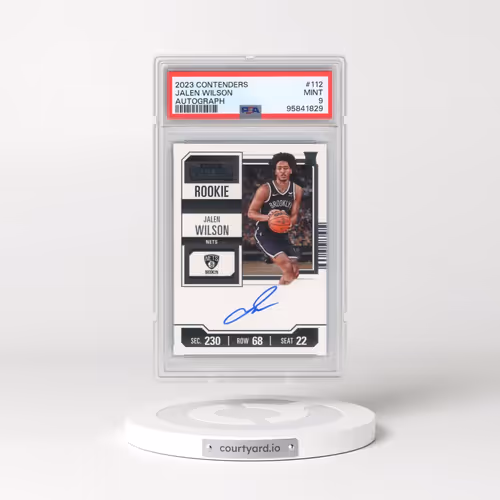 2023 Panini Contenders #112 Jalen Wilson - Autograph (PSA 9 MINT)