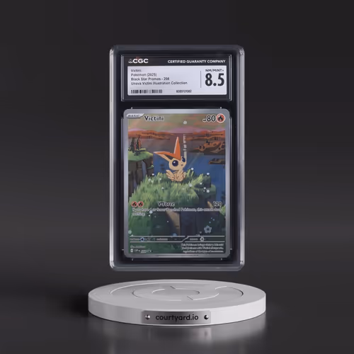 2025 Pokémon Svp EN-SV Black Star Promo #208 Victini - Unova Victini Illustration Collection (CGC 8.