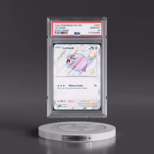 2024 Pokémon Paf EN-Paldean Fates #207 Lechonk - Shiny Rare (PSA 10 GEM MINT)