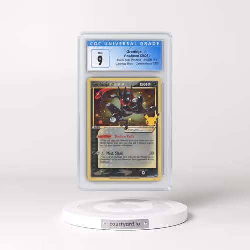 2017 Black Star Promos - Sword & Shield #SWSH144 Greninja ☆ - Cosmos Holo Celebrations ETB (CGC 9 MINT)