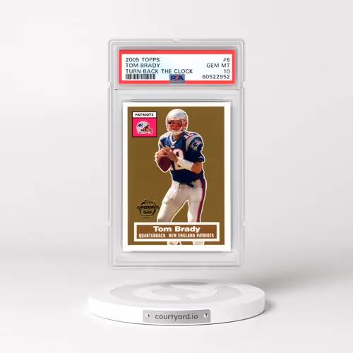 2005 Topps Turn Back the Clock #6 Tom Brady (PSA 10 GEM MINT)