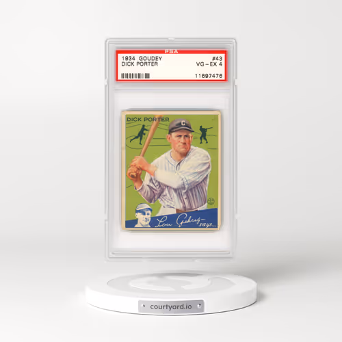 1934 Goudey #43 Dick Porter (PSA 4 VG-EX)