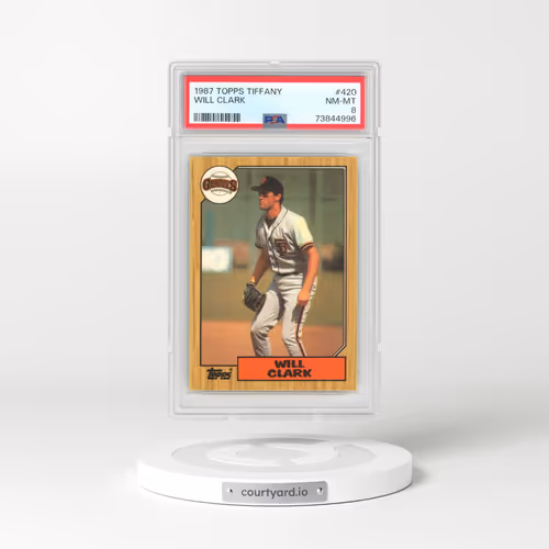 1987 Topps Tiffany #420 Will Clark (PSA 8 NM-MT)