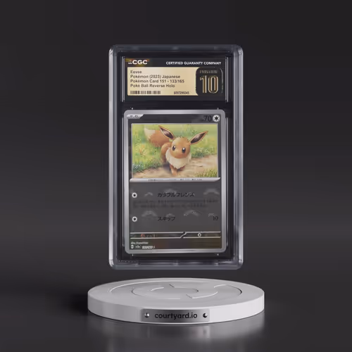 2023 Pokémon Card 151 #133/165 Eevee - Reverse Holo Poké Ball (CGC 10 PRISTINE)