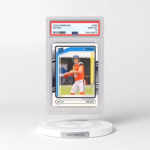 2024 Panini Donruss #369 Bo Nix (PSA 10 GEM MINT)