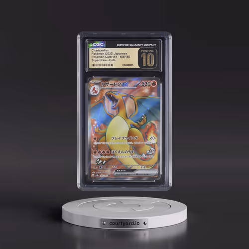 2023 Pokémon Card 151 #185/165 Charizard ex - Super Rare Holo (CGC 10 PRISTINE)