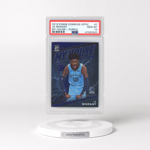 2019 Panini Donruss Optic My House! #7 Ja Morant - Purple (PSA 10 GEM MINT)