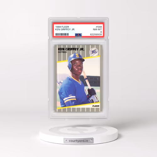 1989 Fleer #548 Ken Griffey Jr (PSA 8 NM-MT)