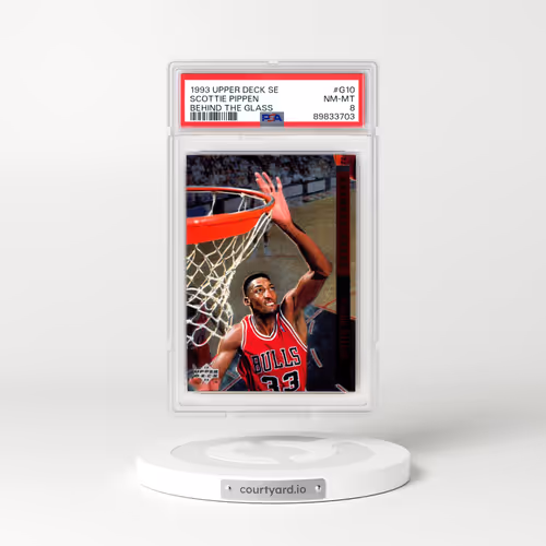 1993 Upper Deck Se Behind the Glass #G10 Scottie Pippen (PSA 8 NM-MT)