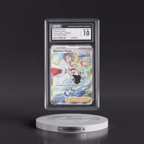 2021 Pokémon Sword & Shield Battle Styles #160 Korrina's Focus - Full Art (CGC 10 GEM MINT)