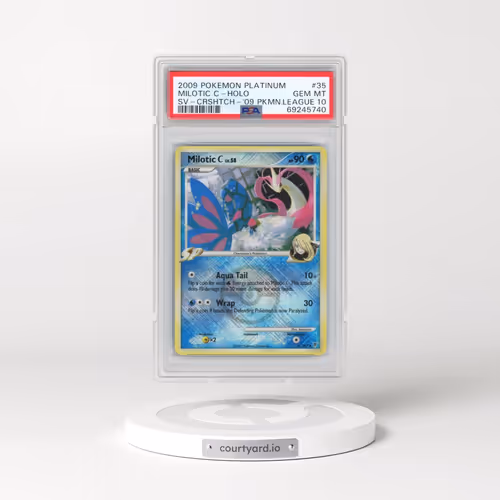 2009 Pokémon Platinum Supreme Victors #35 Milotic C - Holo Crosshatch-2009 Pokemon League (PSA 10 GE