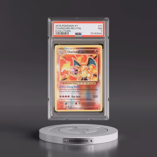 2016 Pokémon XY Evolutions #11 Charizard - Reverse Foil (PSA 7 NM)