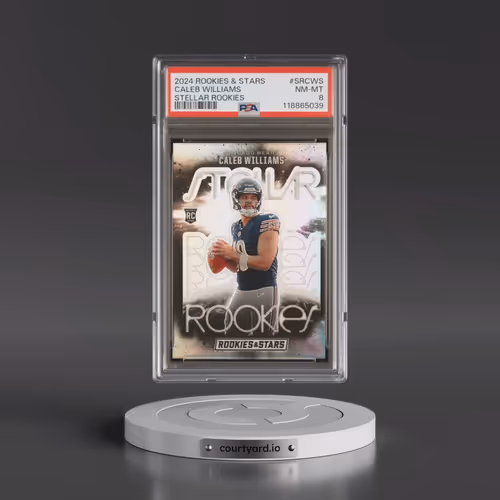2024 Panini Rookies & Stars Stellar Rookies #SRCWS Caleb Williams (PSA 8 NM-MT)