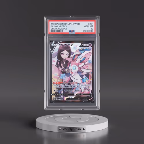 2021 Pokémon Sword & Shield Vmax Climax #231 Sylveon V - Holo Full Art (PSA 10 GEM MINT)