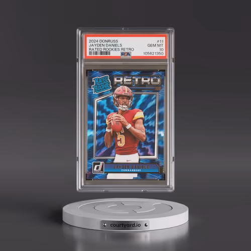 2024 Panini Donruss Rated Rookies Retro #11 Jayden Daniels (PSA 10 GEM MINT)