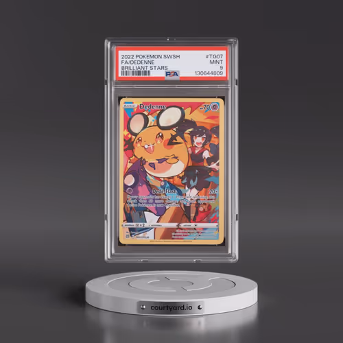 2022 Pokémon Sword & Shield Brilliant Stars #TG07 Dedenne - Full Art (PSA 9 MINT)