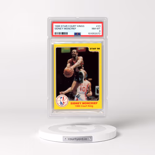 1986 Star Court Kings #23 Sidney Moncrief (PSA 8 NM-MT)