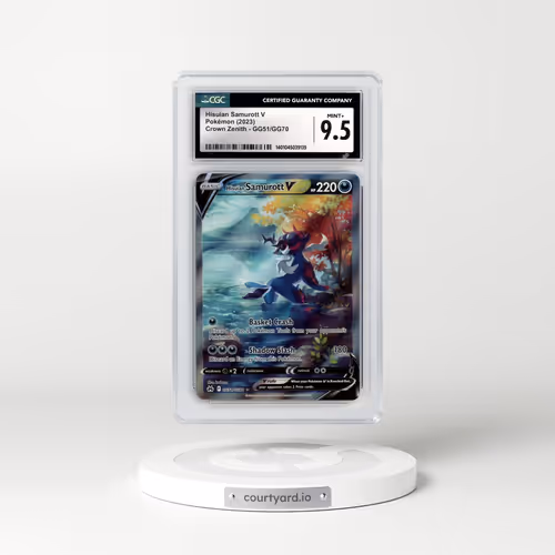 2022 Crown Zenith #GG51/GG70 Hisuian Samurott V - Holo (CGC 9.5 MINT+)