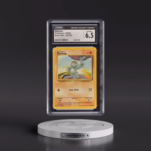 1999 Base Set #52/102 Machop (CGC 6.5 EX-NM+)