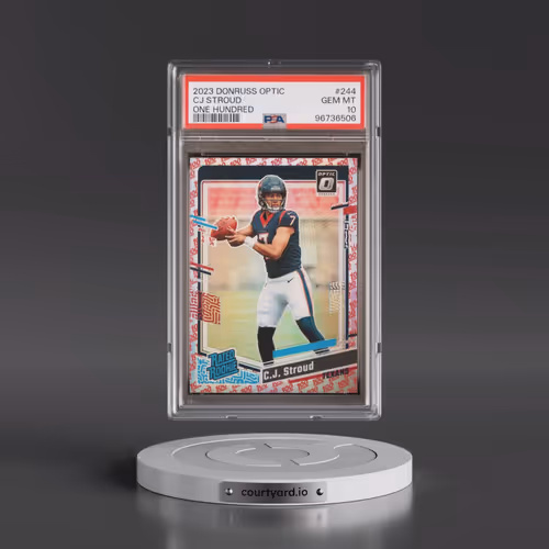 2023 Panini Donruss Optic #244 CJ Stroud - One Hundred (PSA 10 GEM MINT)