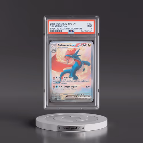 2025 Pokémon Jtg EN-Journey Together #187 Salamence EX - Holo Special Illustration Rare (PSA 9 MINT)