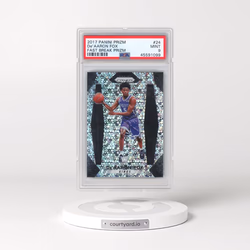 2017 Panini Prizm #24 DE'Aaron Fox - Fast Break Prizm (PSA 9 MINT)