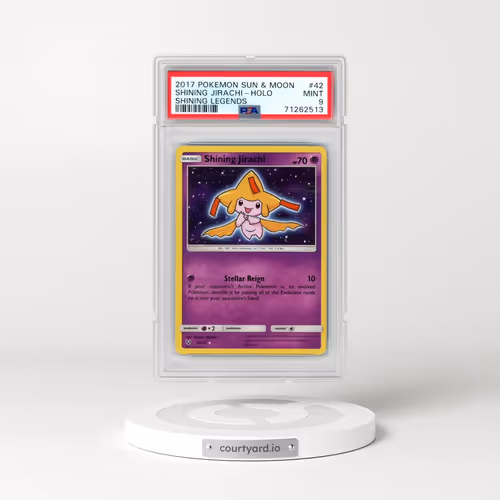 2017 Pokémon Sun & Moon Shining Legends #42 Shining Jirachi - Holo Holo (PSA 9 MINT)