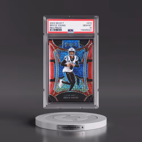 2023 Panini Select #413 Bryce Young - Red Prizm (PSA 10 GEM MINT)