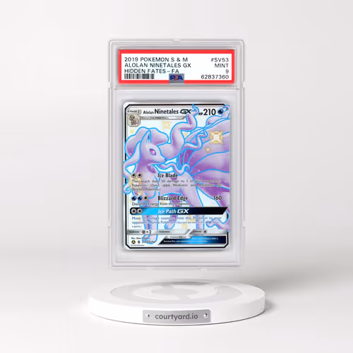 2019 Pokémon Sun & Moon Hidden Fates #SV53 Alolan Ninetales GX - Holo Full Art (PSA 9 MINT)
