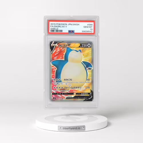 2019 Pokémon Sword & Shield Shield #066 Snorlax V - Holo Full Art (PSA 10 GEM MINT)