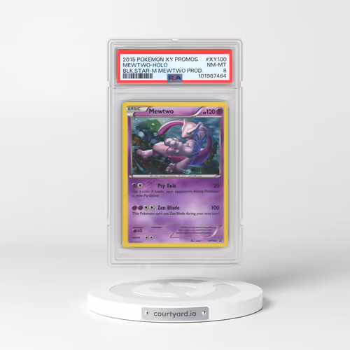 2015 Pokémon XY Black Star Promos #XY100 Mewtwo - Holo Mega Mewtwo Products (PSA 8 NM-MT)