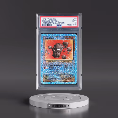 2002 Pokémon Legendary Collection #77 Geodude - Reverse Foil (PSA 9 MINT)