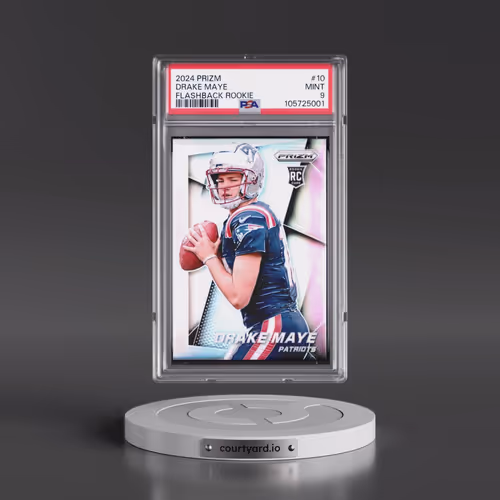 2024 Panini Prizm Prizm Flashback Rookie #10 Drake Maye (PSA 9 MINT)