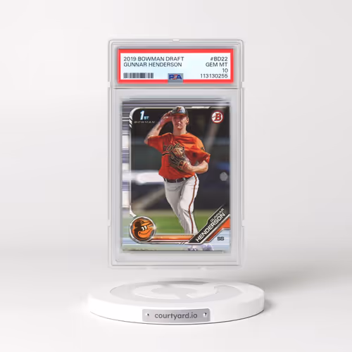 2019 Bowman Draft #BD22 Gunnar Henderson (PSA 10 GEM MINT)