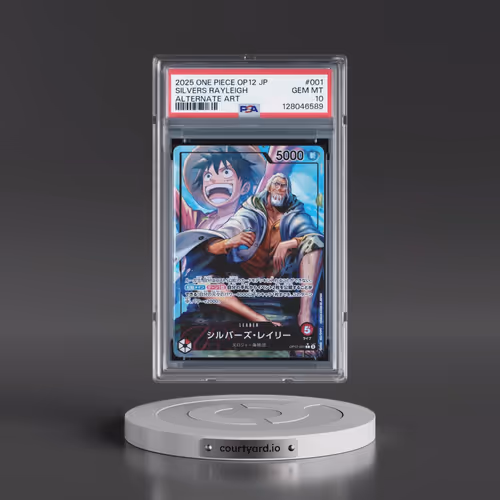 2025 One Piece Japanese OP12-Legacy of the Master #001 Silvers Rayleigh - Alternate Art (PSA 10 GEM