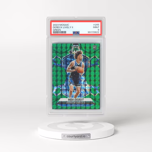 2023 Panini Mosaic #265 Dereck Lively II - Green (PSA 9 MINT)