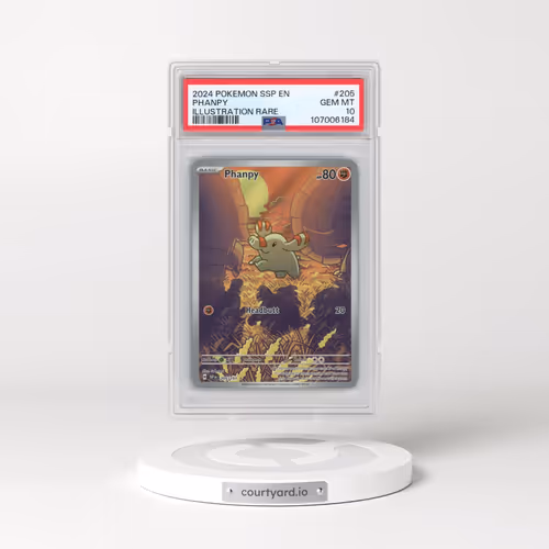 2024 Pokémon Ssp EN-Surging Sparks #205 Phanpy - Illustration Rare (PSA 10 GEM MINT)