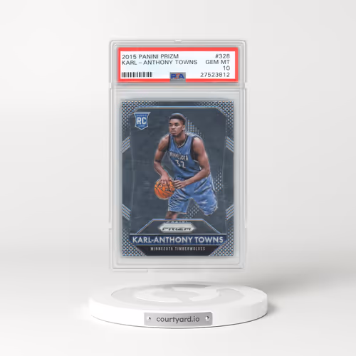 2015 Panini Prizm #328 Karl-Anthony Towns (PSA 10 GEM MINT)