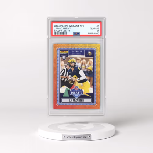 2024 Panini Instant NFL Draft Night #1 JJ McCarthy (PSA 10 GEM MINT)