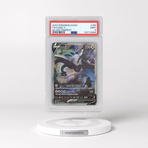 2022 Pokémon Sword & Shield Silver Tempest #186 Lugia V - Holo Full Art (PSA 9 MINT)