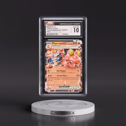 2024 Twilight Masquerade - TWM EN #029/167 Magcargo ex - Holo (CGC 10 GEM MINT)